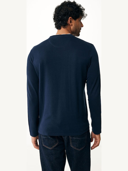 Long Sleeve Blouse Dark Blue