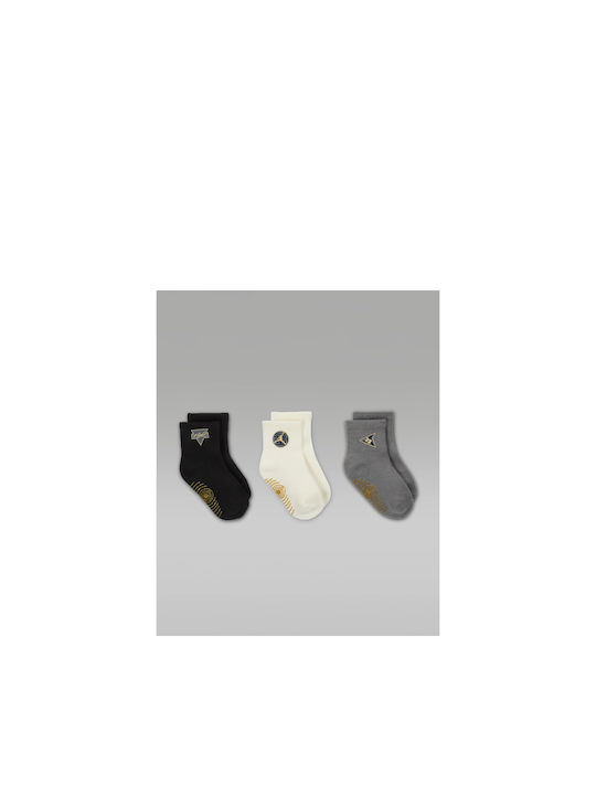 Jordan Non-slip Kids' Ankle Socks Black 3 Pairs