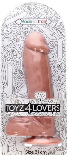 Toyz4lovers Реалистично дилдо с Топки и Вендуза Телесен 31см