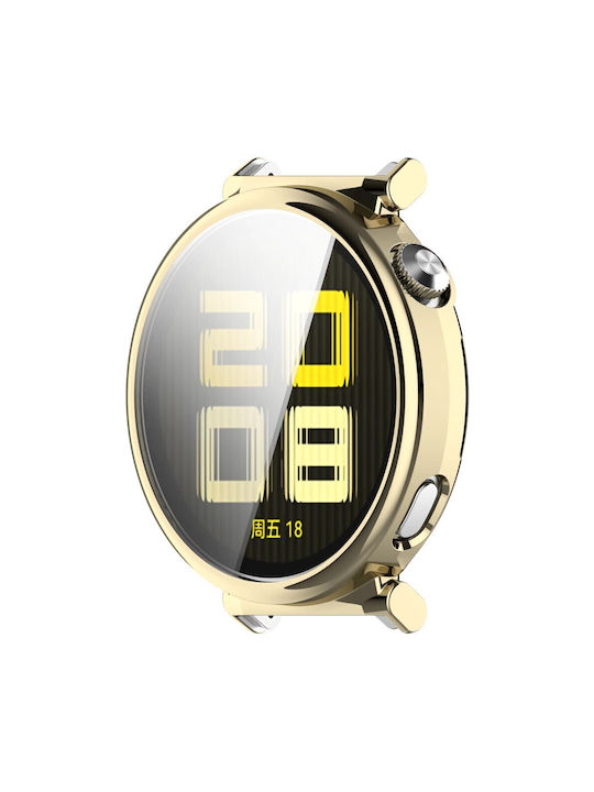 Best Accessories 2 In 1 Protective Case Gold Huawei Watch Gt5 Pro 42mm Best Accessories 2 In 1 Protective Case Gold Huawei Watch Gt5 Pro 42mm