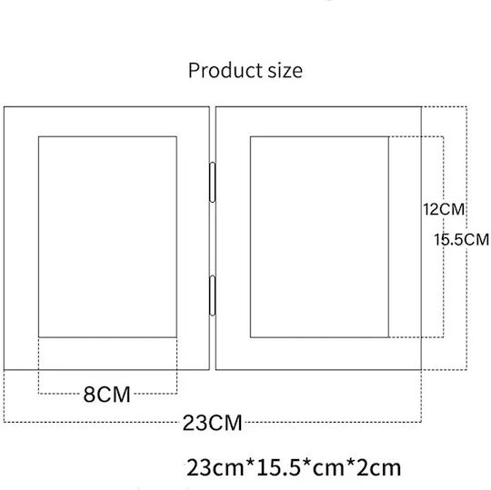 Wooden Photo Frame with White Frame