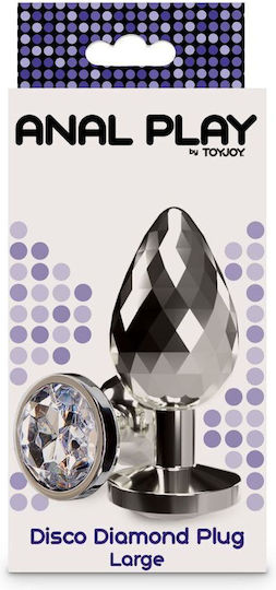 ToyJoy Disco Diamond Anal Plug Large Silver