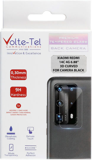 Volte-Tel Camera Protection Tempered Glass Black for the Xiaomi Redmi 14C, Poco C75 8371264