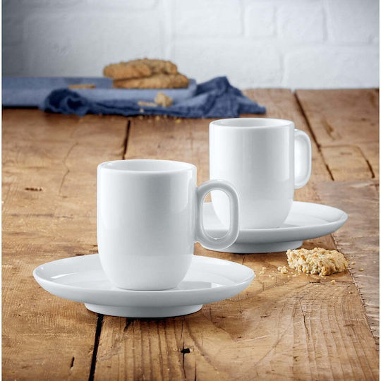 WMF Σετ Φλιτζάνια Espresso από Πορσελάνη Λευκά 60ml 2τμχ 4000530735003