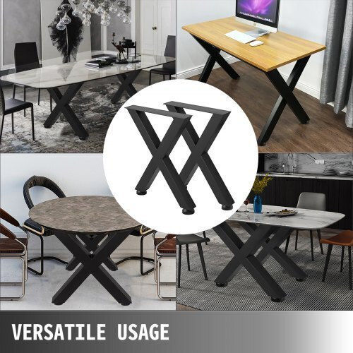 Vevor Picior Metalic Pentru Mobilier Potrivit Pentru Masă / Măsuță / Birou 72x79cm Negru