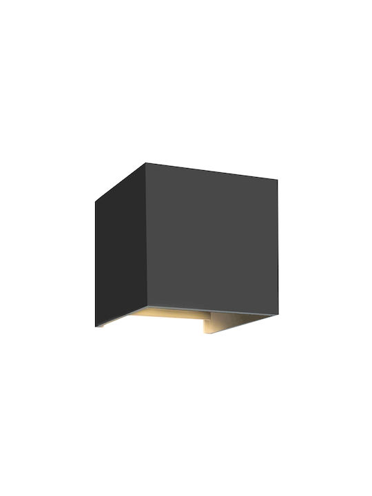 Panafan Wall-Mounted Outdoor Ceiling Light LED IP65 10W with Warm White Light Double Beam 100εκ.
