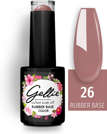 Gellie 26 Base Coat for Semi-Permanent Nail Polish Rubber 10ml