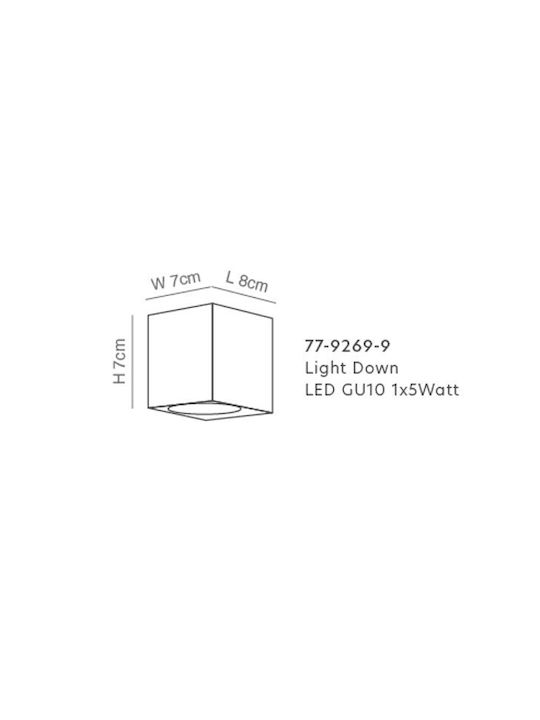 Home Lighting Clasic Lumină de Perete cu Soclu GU10 Gri