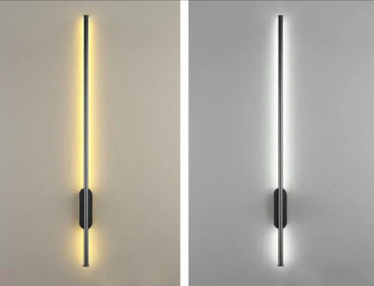 Home Lighting Lămpi De Perete Modern Cu LED Integrat Și Lumină Alb Cald Negru 80x6x80cm