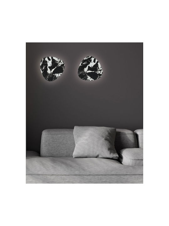 Viokef Modern Lamp Wall with Integrated LED and Warm White Light Black 28.2x4.8x27.8cm