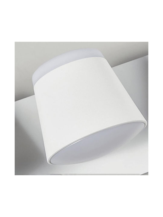 Led7 Mason Doppelte Metall Modern Leuchte Wand mit Integrierter LED und Neutralweißes Licht 26x10cm