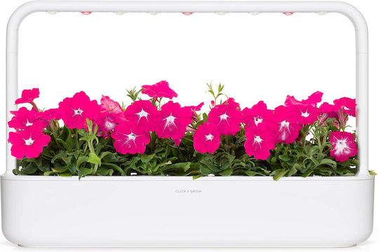 Click and Grow The Smart Garden 9 Self-watering Planter Box Plastic White 60.4x18.4x39.6cm.