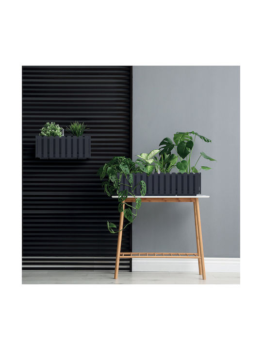 Prosperplast Blumentopf Boardee Fence Blumenkasten Kunststoff Gray 38x18x16.2cm.