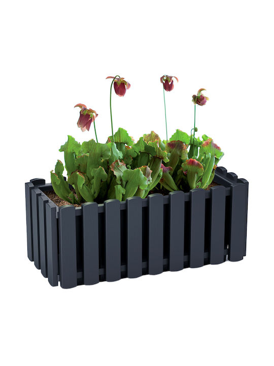 Prosperplast Blumentopf Boardee Fence Blumenkasten Kunststoff Gray 38x18x16.2cm.