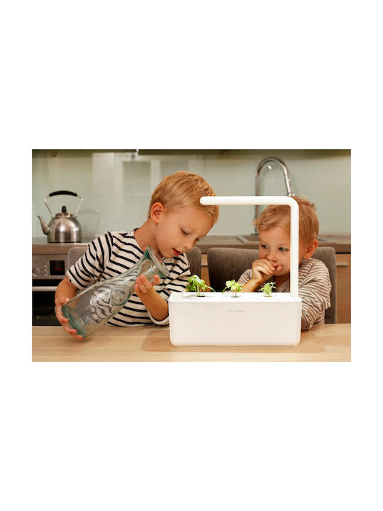 Click and Grow The Smart Garden 3 Self-watering Planter Box Plastic White 32x23x21cm.