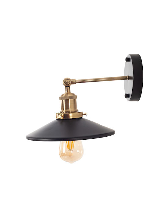 Artekko Lamp Wall Black 24x24x14cm