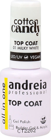 Andreia Professional Top Coat για Ημιμόνιμα Βερνίκια 10.5ml