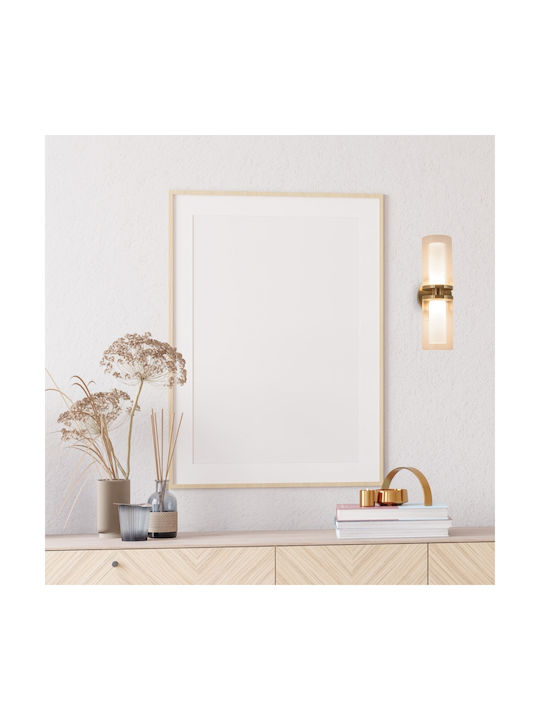 Zambelis Lights Modern Wall Lamp with Integrated LED and Warm White Light Gold 11x17x11cm