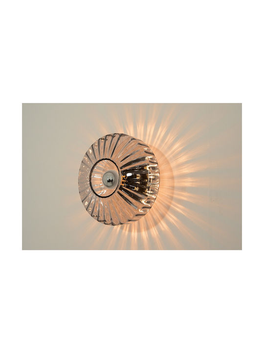 Zambelis Lights Μοντέρνο Φωτιστικό Τοίχου με Ντουί E27 Μαύρο 28x17.5εκ.
