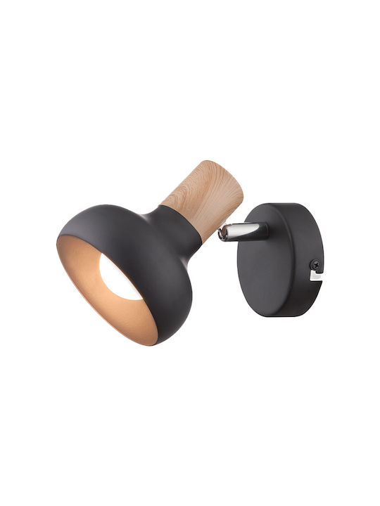 Elmark Addy Single Spot with Socket E14 in Black Color