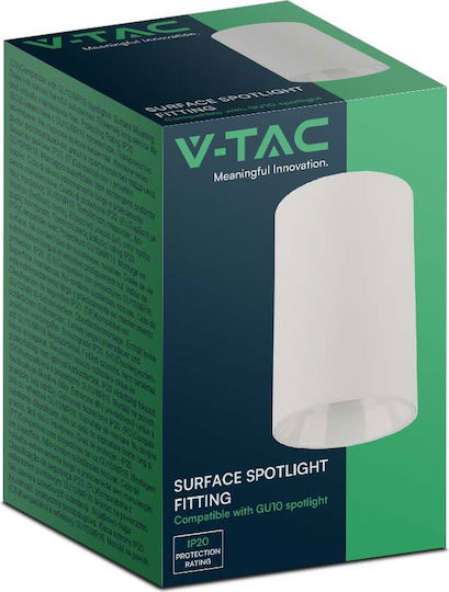 V-TAC Single Spot with Socket GU10 in White Color