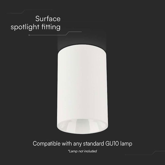 V-TAC Single Spot with Socket GU10 in White Color