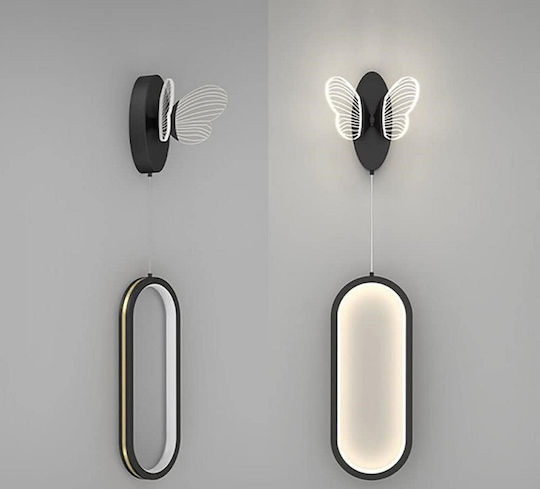 Ph219 Modern Wall Lamp with Integrated LED and Warm White Light Black 15x15x15cm