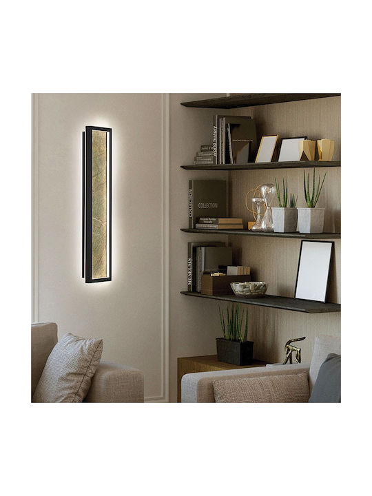 Viokef Modern Leuchte Wand mit Integrierter LED und Warmweißes Licht Braun 15x15cm
