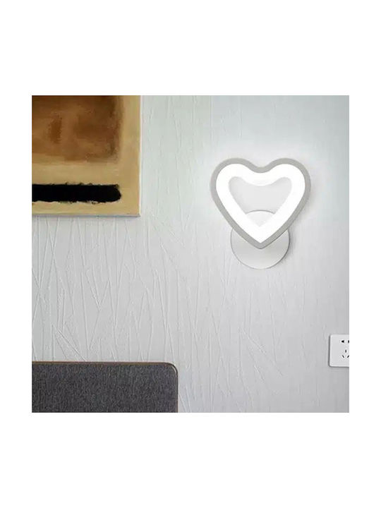 Universo Illuminazione Herz Wandleuchte LED Weiß 16x16cm Universo Illuminazione Herz Wandleuchte LED Weiß 16x16cm