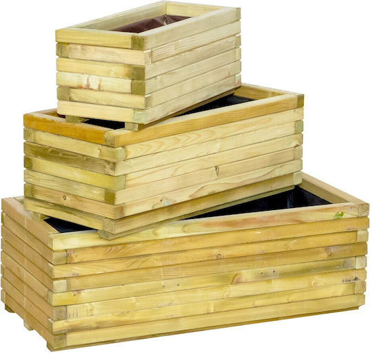Showood Planter Box Lemn Maro 90x40x33cm.