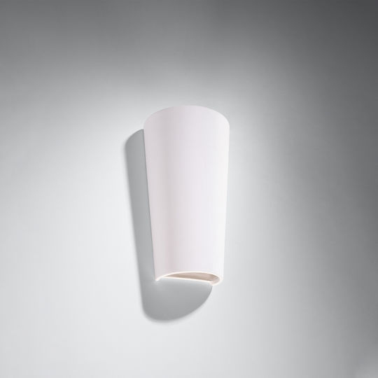 Sollux Lana Classic Lamp Wall with Socket E27 White 16x20x20cm