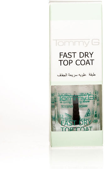 TommyG Fast Dry Top Coat για Απλά Βερνίκια Quick Dry 12ml