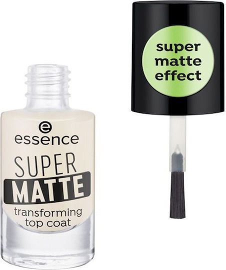 Essence Super Top Coat για Απλά Βερνίκια Matte 8ml