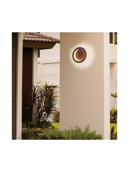 Viokef Wandmontiertes Außenwandleuchte LED IP65 16W mit Warmweißem Licht 23x23cm
