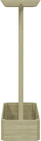 vidaXL Blumenkasten Hölzernes Braun 162x56cm.