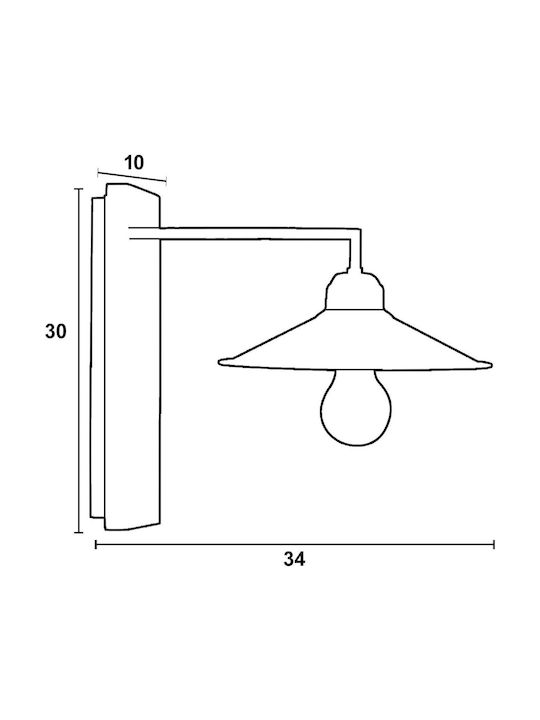 ArkoLight Φωτιστικό Τοίχου 30x40εκ.