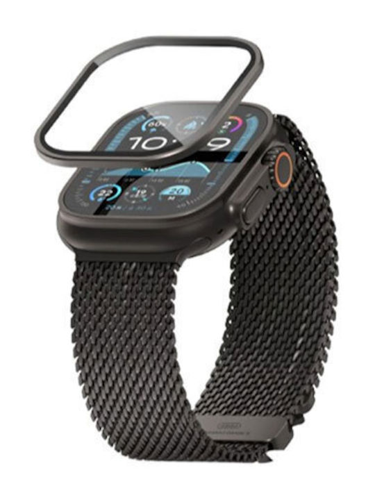 Blueo Sapphire Watch Glass & Titanium Black Frame Kit Displayschutzfolie für das Apple Watch Ultra 49mm 1Stück