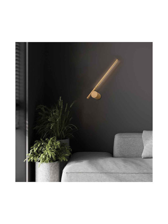 Viokef Modern Lamp Wall with Integrated LED and Warm White Light Gold 73x9.8cm