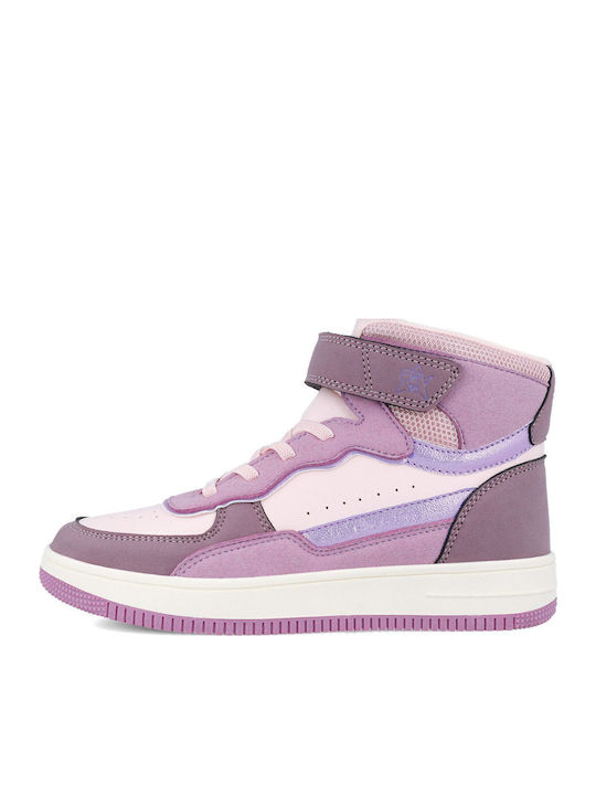 Anatomice Ghete Copii din Piele cu Șireturi Violet