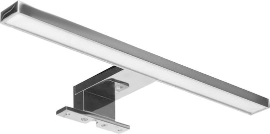 Adviti Leuchte Badezimmer mit Integrierter LED und Neutralweißes Licht Silber 30cm