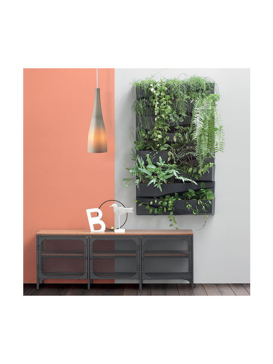 Next Planter Box Plastic Charcoal 78x19x35cm.