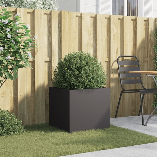vidaXL Planter Box Plastic Black 49x46x47cm.