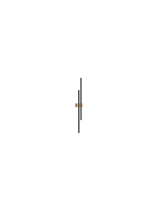 TK Lighting Wall Lamp Black 13x13cm
