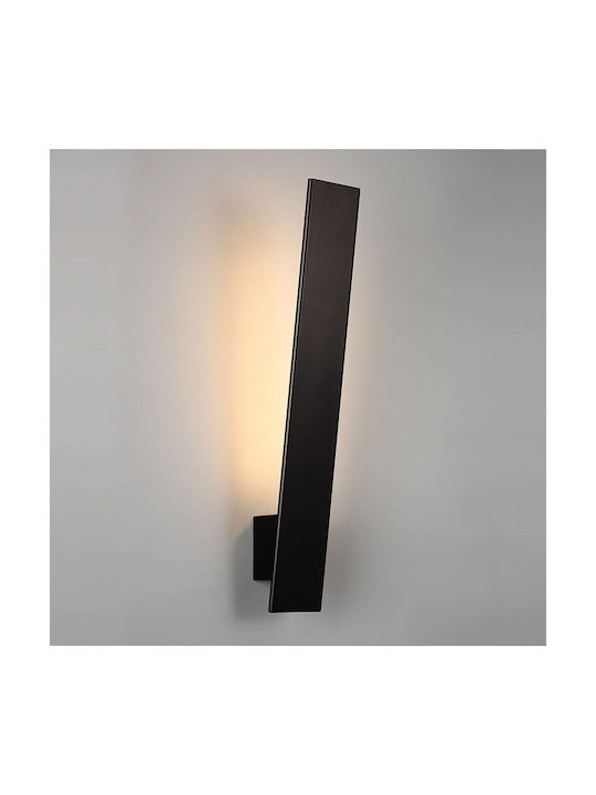 Luma Осветително тяло За стена LED Черен 8x8x58см.