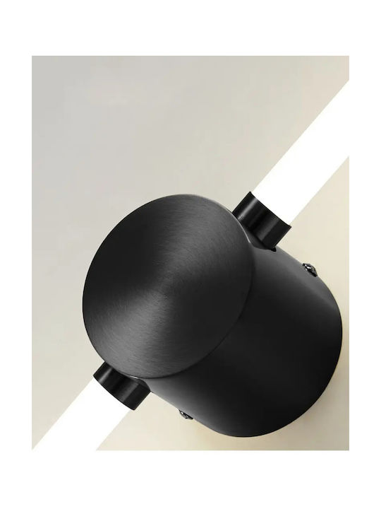 Home Lighting Μοντέρνο Φωτιστικό Τοίχου με Ενσωματωμένο LED και Θερμό Λευκό Φως Μαύρο 62x8x8εκ.