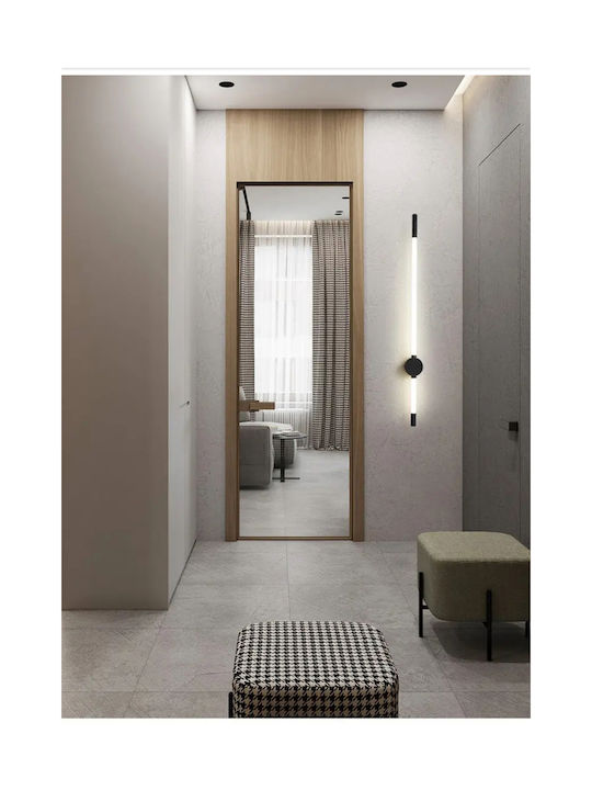 Home Lighting Μοντέρνο Φωτιστικό Τοίχου με Ενσωματωμένο LED και Θερμό Λευκό Φως Μαύρο 62x8x8εκ.