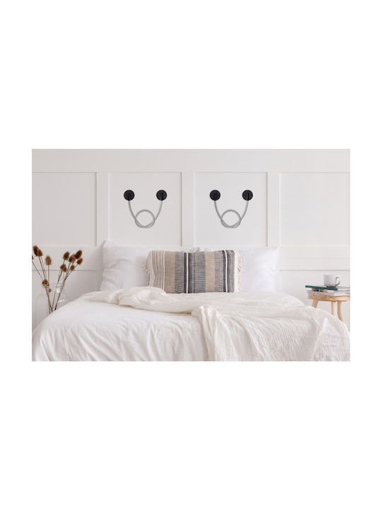 Leuchte Wand mit Integrierter LED und Neutralweißes Licht Schwarz 6.5cm