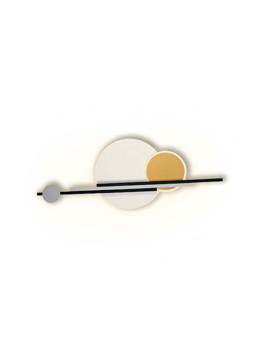 Luma Modern Lamp Wall with Integrated LED and Warm White Light 118cm