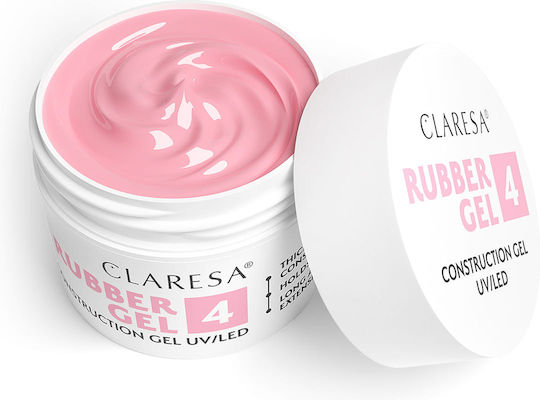 Claresa Rubber Gel Builder Gel for False Nails Pink 45g