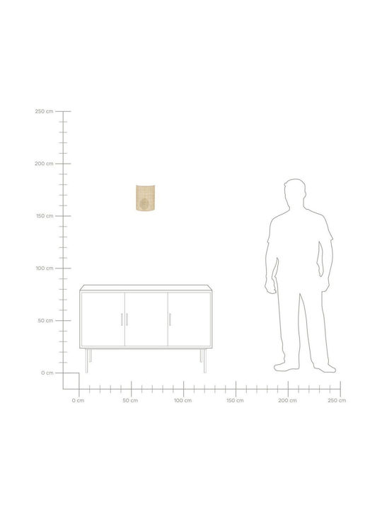Beliani Leuchte Wand Beige